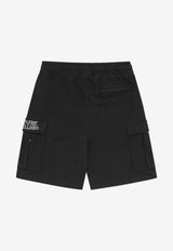 Logo Embroidered Cargo Shorts