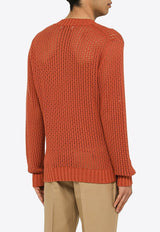 Perforated Knitted Sweater