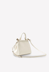 Medium Sicily Top Handle Bag in Dauphine Leather