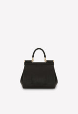 Medium Sicily Top Handle Bag in Dauphine Leather