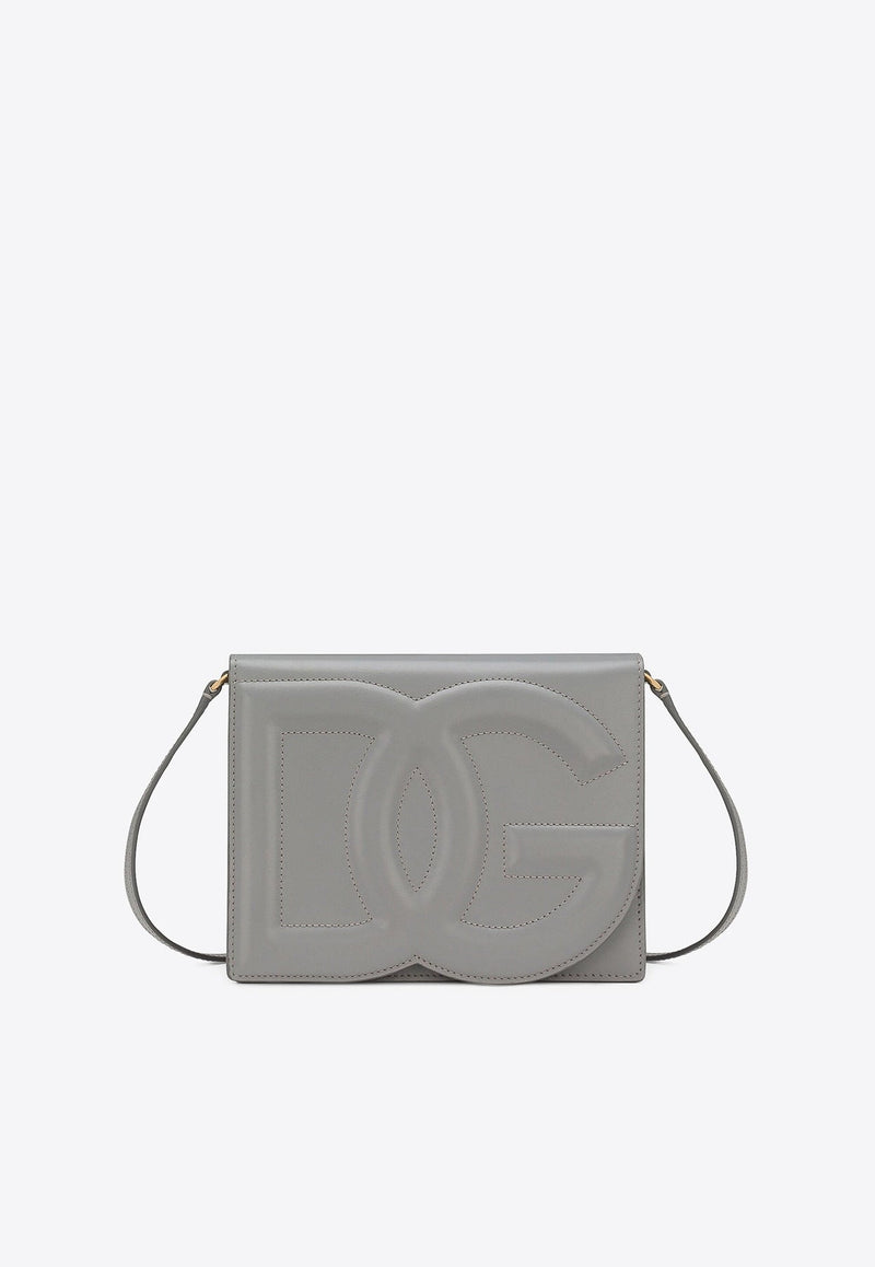 DG Logo Calf Leather Crossbody Bag