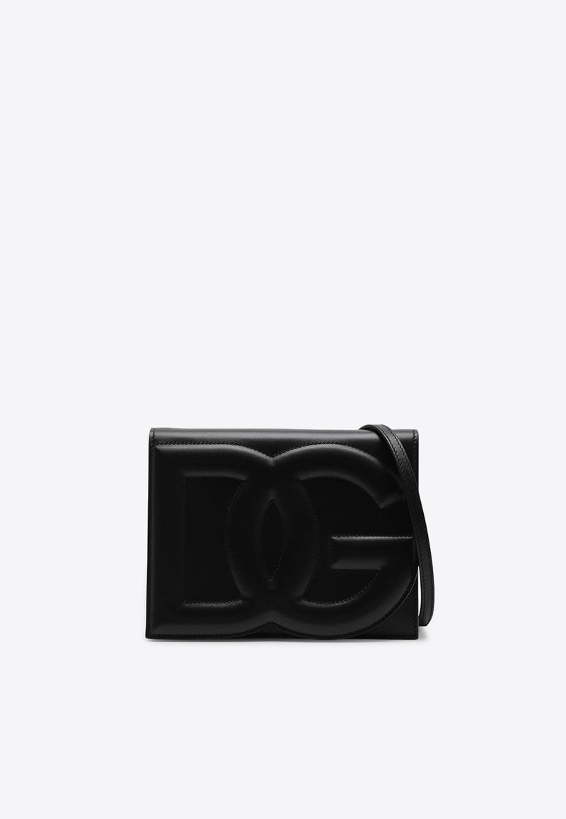 DG Logo Calf Leather Crossbody Bag