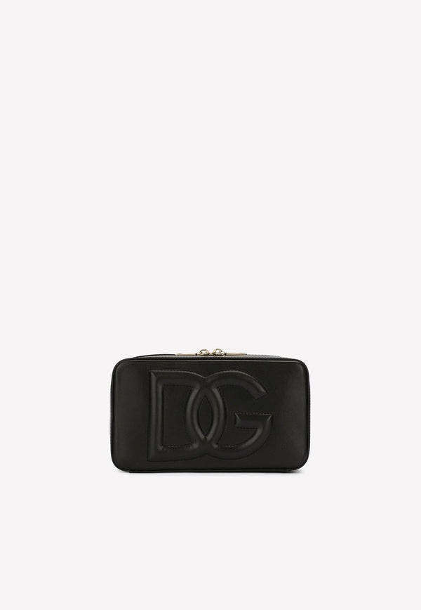 Small Logo Camera Bag in Calf Leather