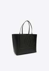 Medium DG Logo Leather Tote Bag