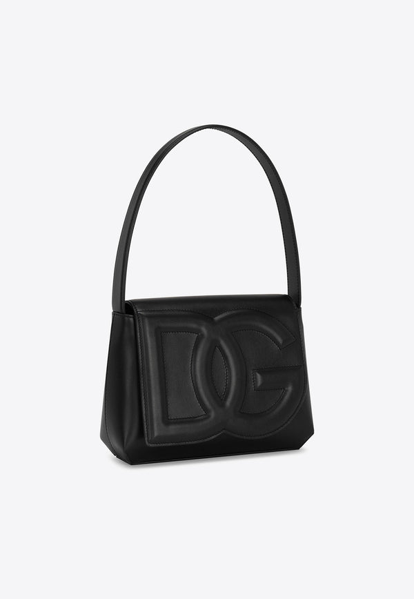 DG Logo Shoulder Bag in Calf Leather