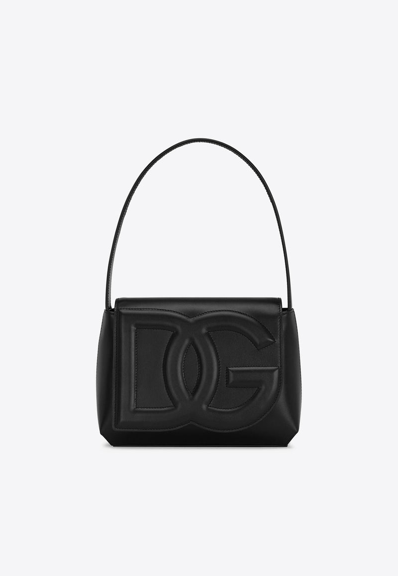 DG Logo Shoulder Bag in Calf Leather