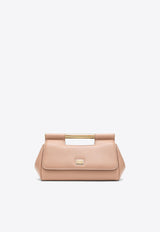 Medium Sicily Leather Clutch Bag