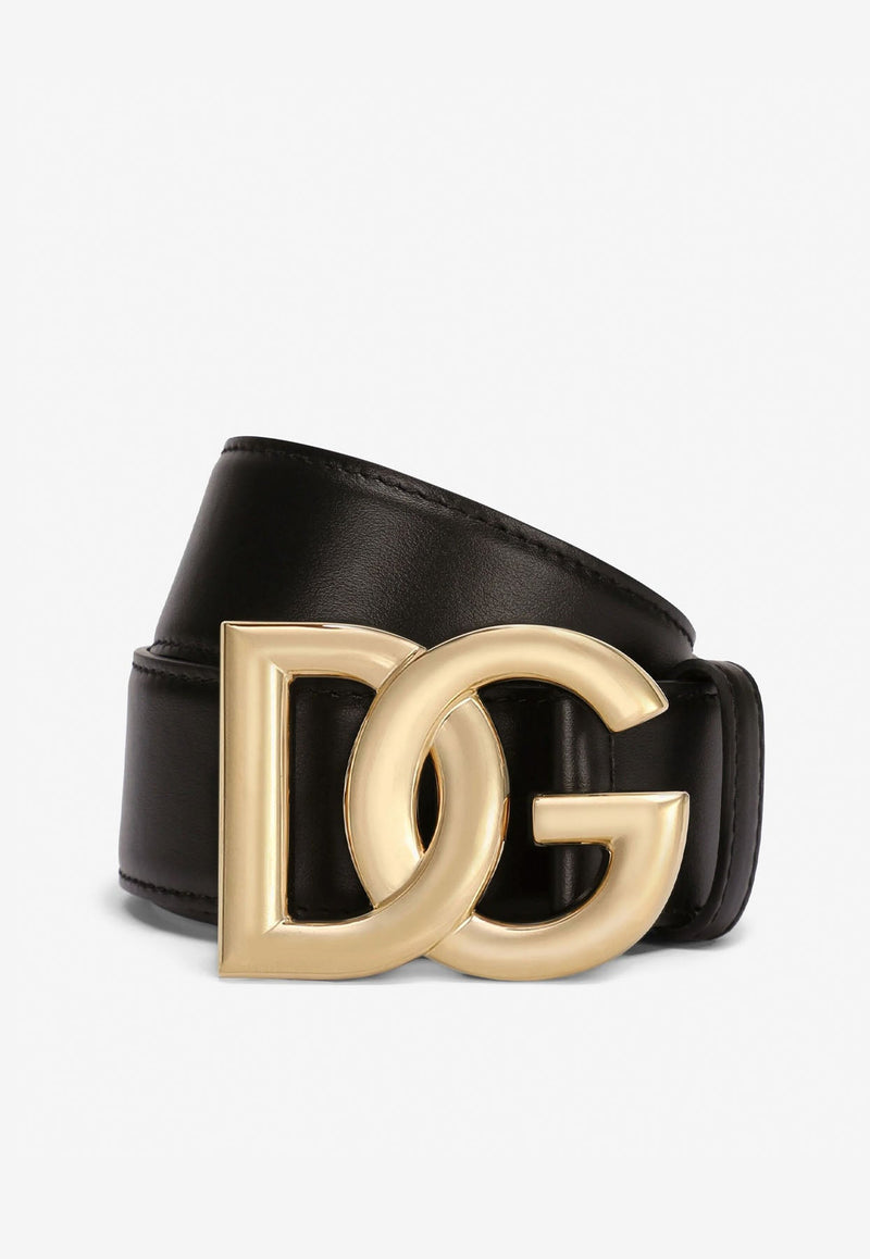 DG Logo Calf Leather Belt