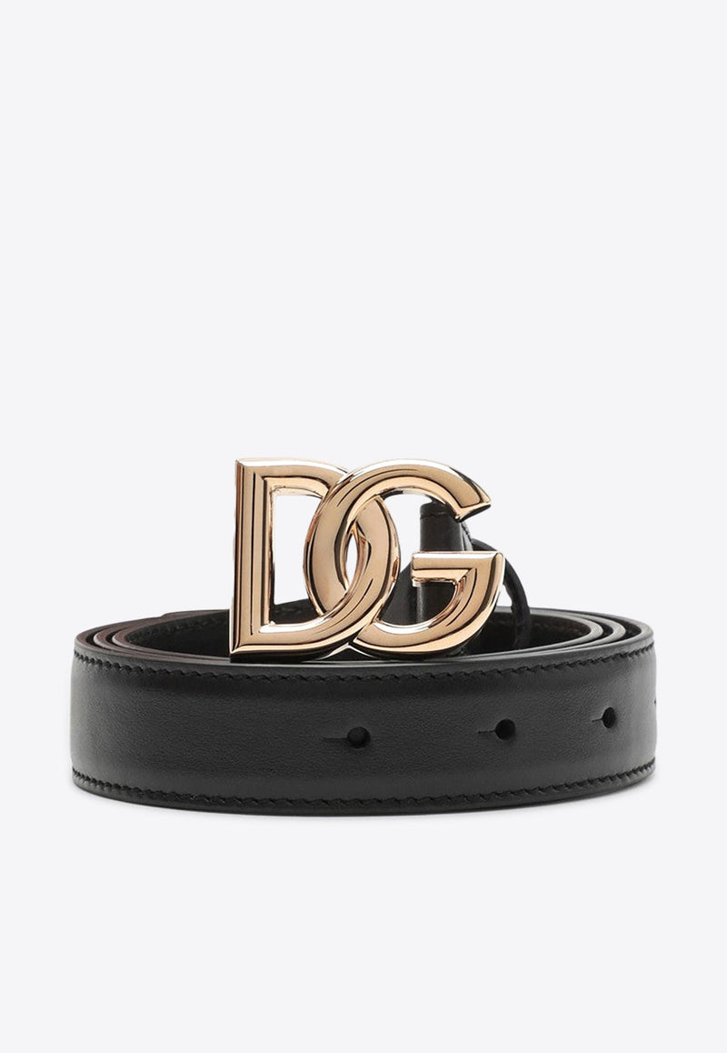 DG Logo Leather Belt