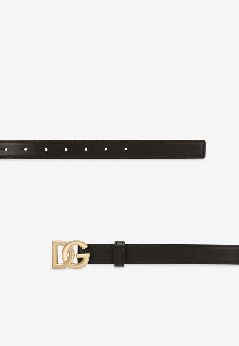 DG Logo Calf Leather Belt