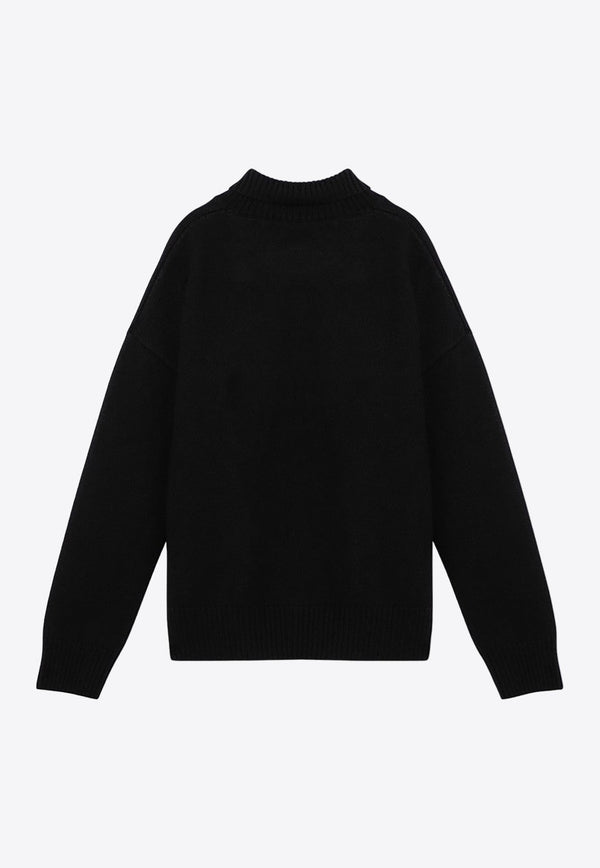 Ami De Coeur High-Neck Sweater