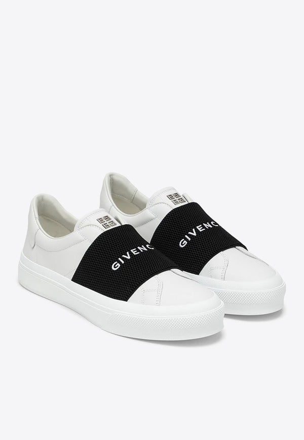 Logo-Embroidered Low-Top Sneakers