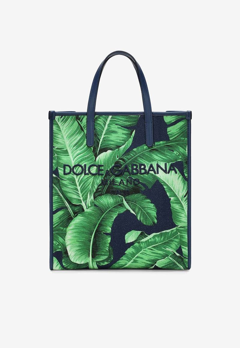 Small DG Milano Banana Print Tote Bag