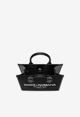 Small Rubberized Logo Top Handle Bag