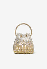 Bon Bon Crystal-Embellished Top Handle Bag