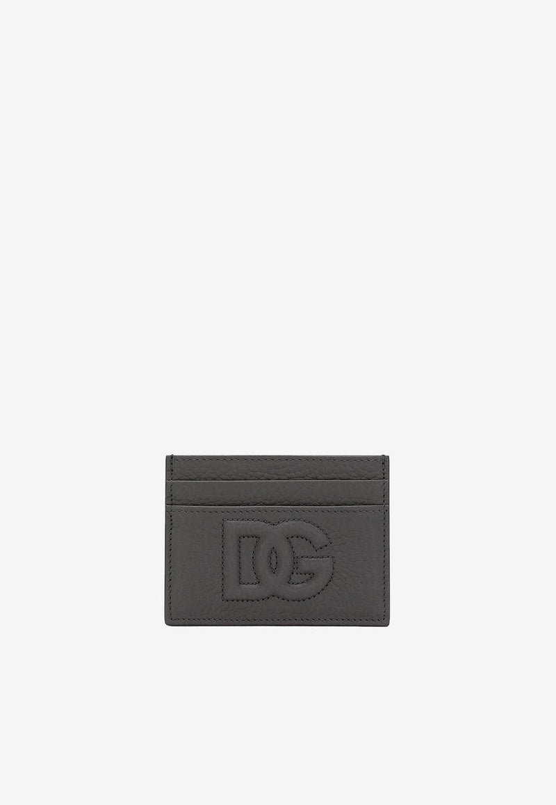 DG Logo Deerskin Print Leather Cardholder