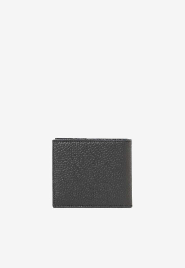 DG Logo Grained Leather Bi-Fold Wallet
