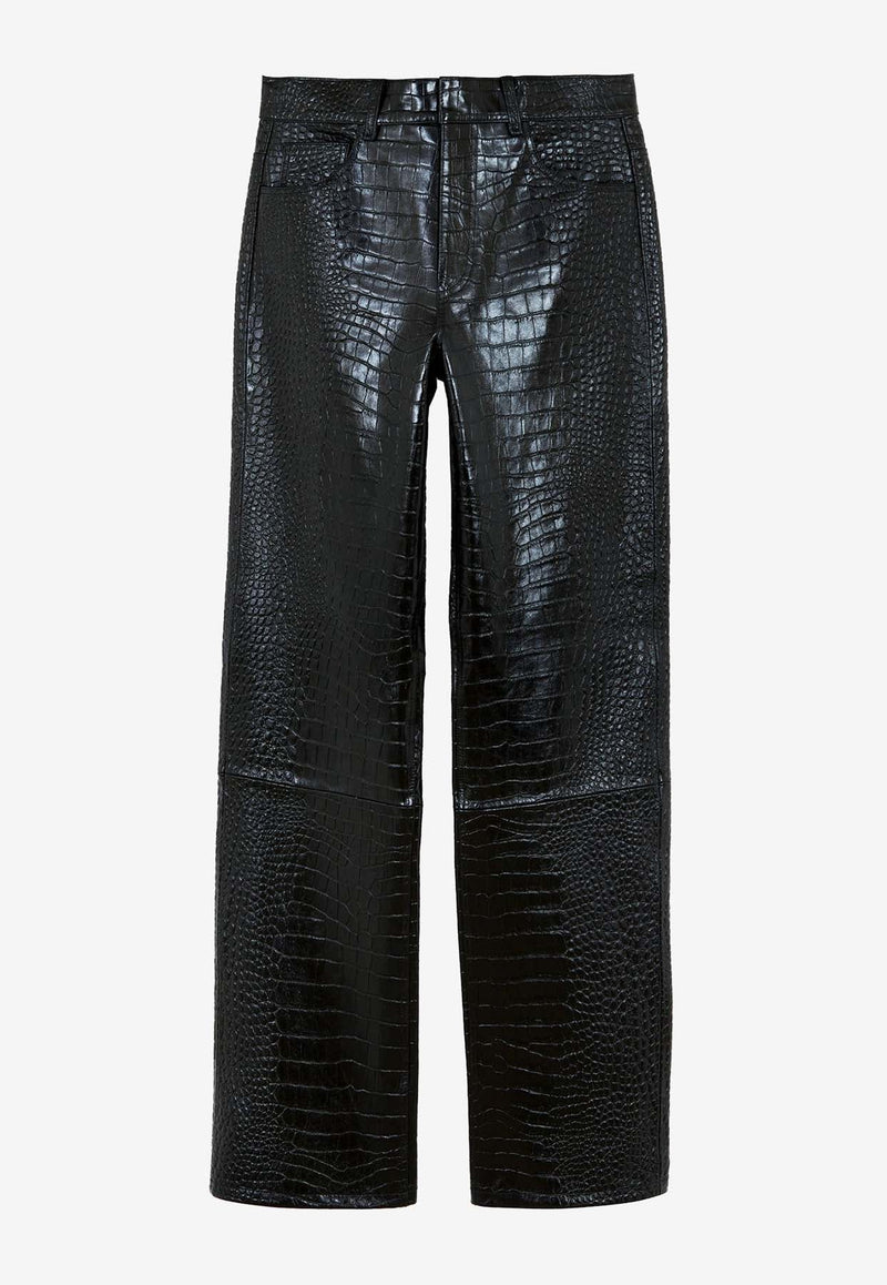 Bonnie Croc-Effect Pants
