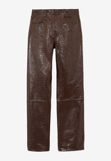 Bonnie Croc-Effect Pants