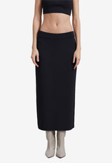 Solange Rib Knit Midi Pencil Skirt