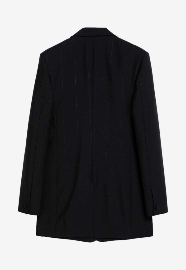 Lurex Stripes Single-Breasted Jacket