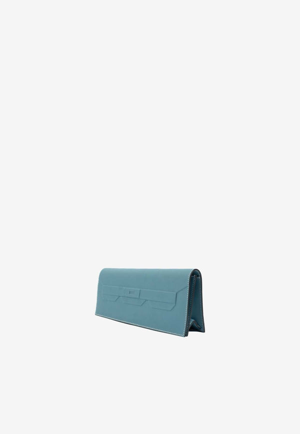 Birkin Shadow Clutch 29 in New Bleu Jean Swift Leather