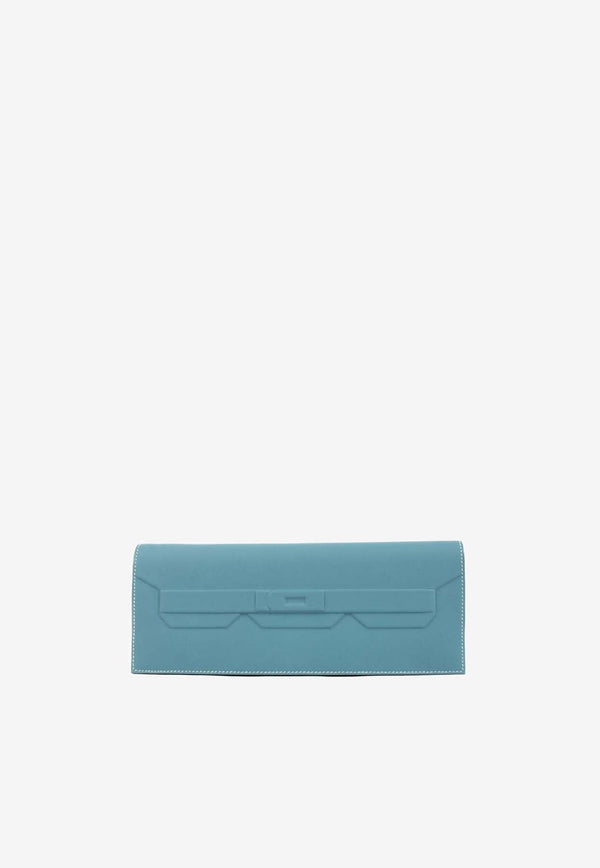 Birkin Shadow Clutch 29 in New Bleu Jean Swift Leather