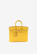 Birkin 25 in Jaune de Naples Taurillon Novillo Leather with Gold Hardware