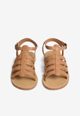 Girls Frama Fisherman Leather Sandals