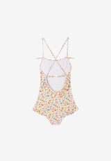 Girls Abbie Floral Swimsuit