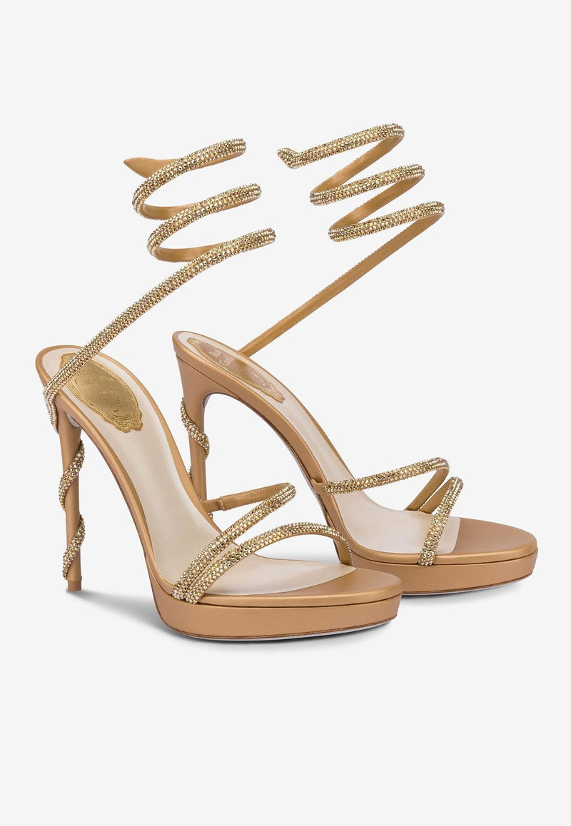 Margot 120 Crystal-Embellished Sandals