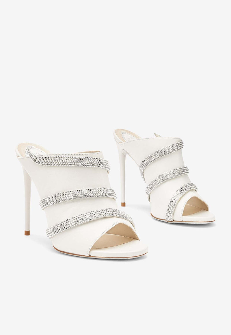 Sally 105 Crystal-Embellished Mules