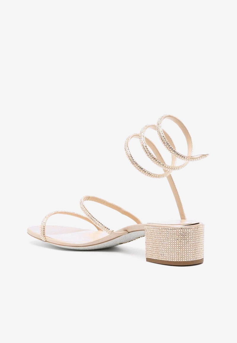 Cleo 40 Crystal-Embellished Sandals