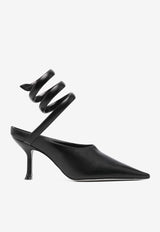 Grace 80 Pointed-Toe Leather Pumps