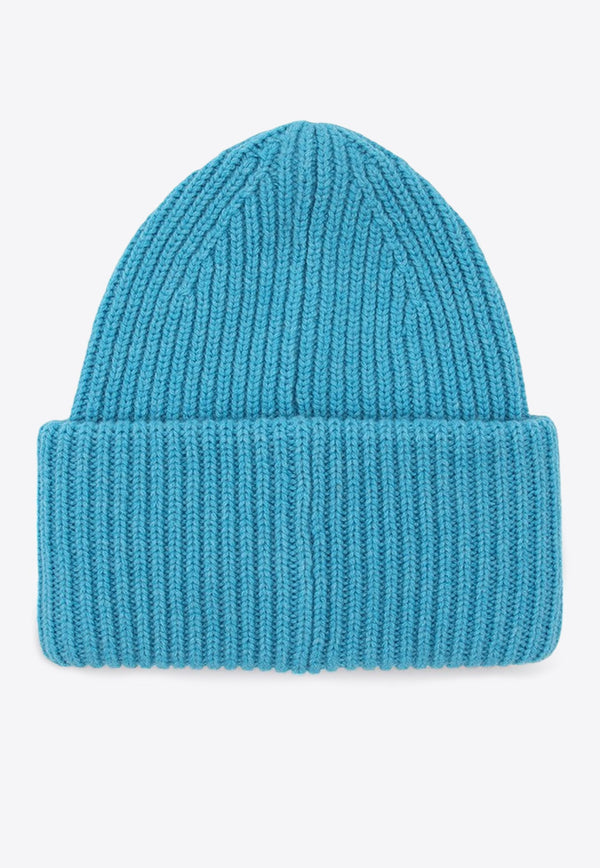 Face Patch Wool Beanie