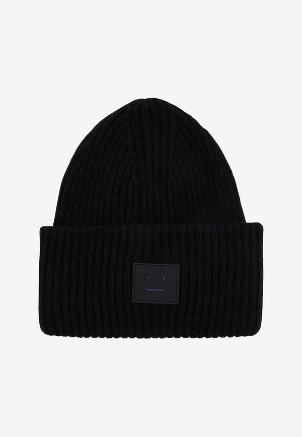 Large Face Logo Wool Beanie