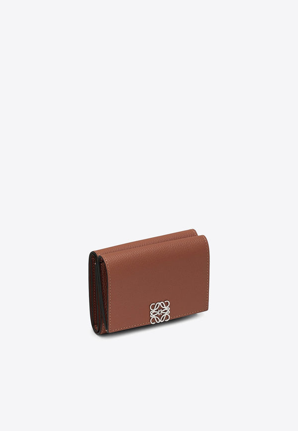 Anagram Trifold Leather Wallet