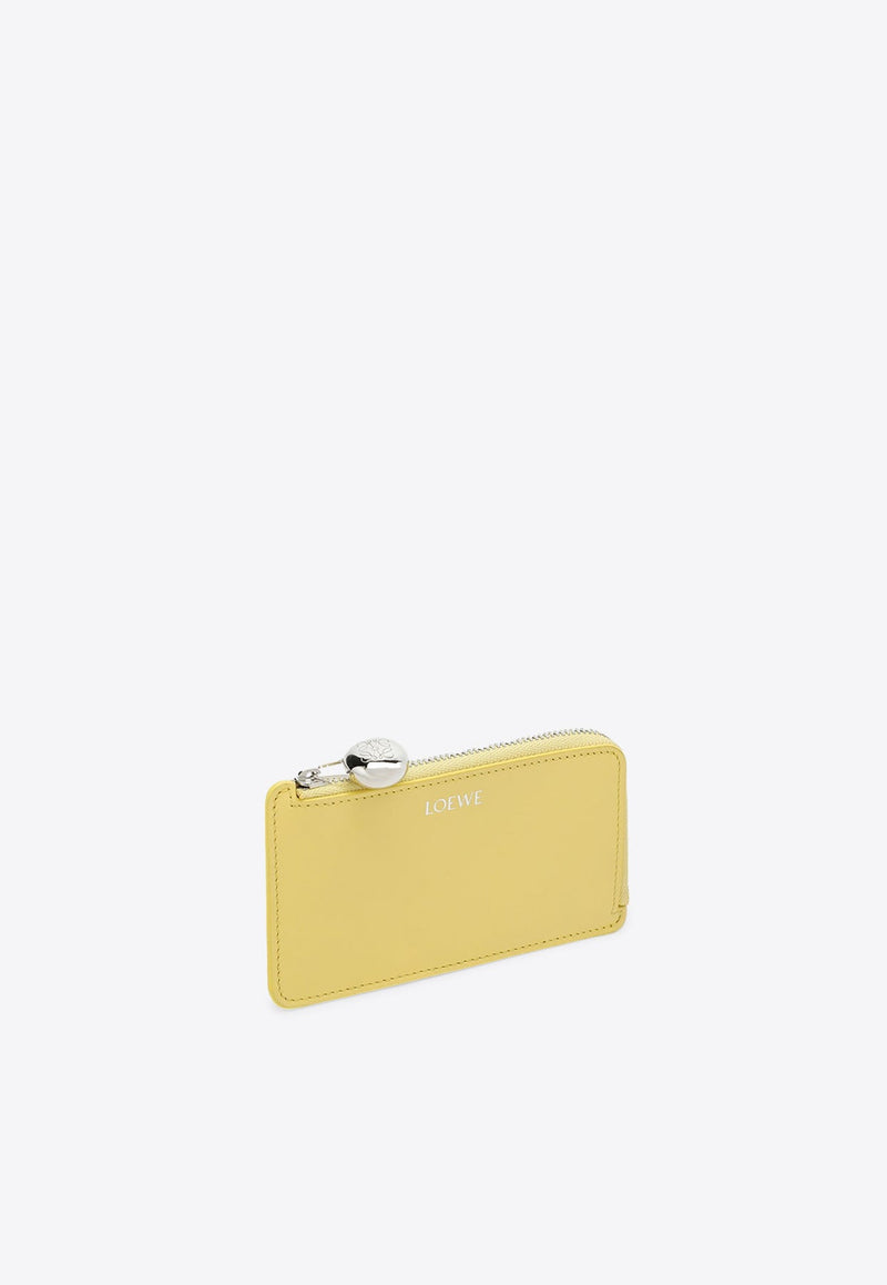 Anagram Pebble Leather Zip Cardholder