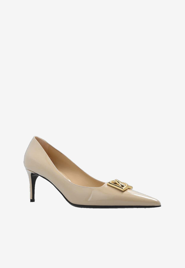 Lollo 60 Polished Leather Pumps