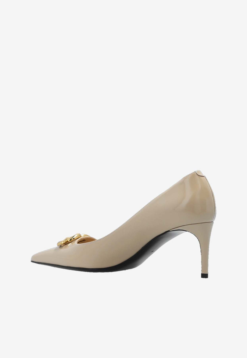 Lollo 60 Polished Leather Pumps