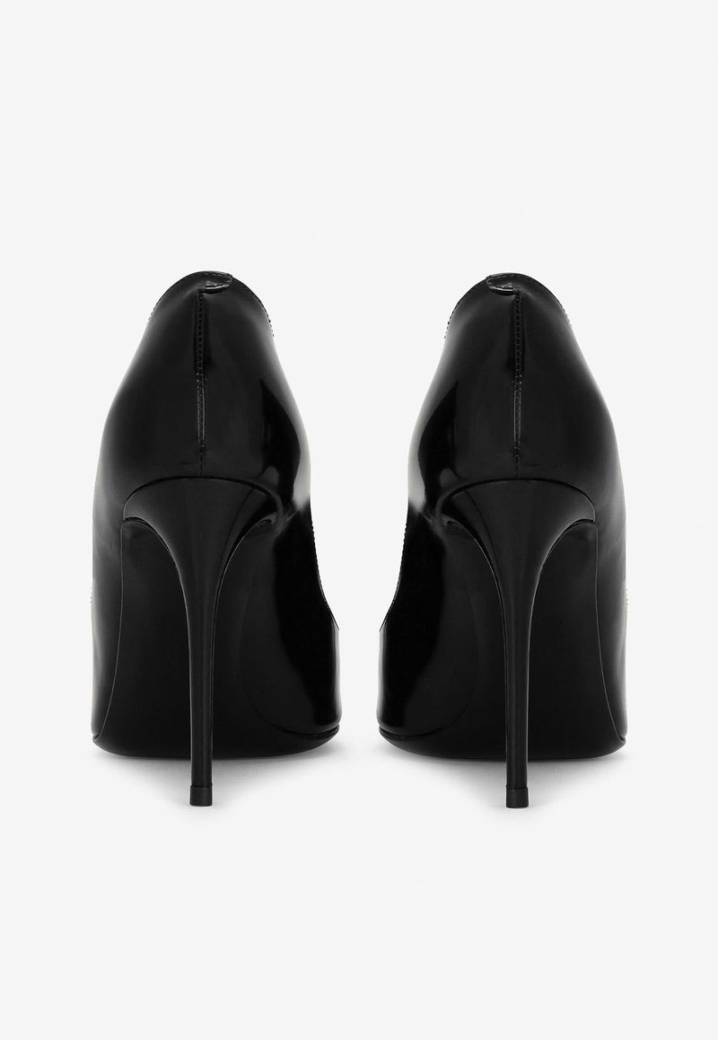 Lollo 90 Calf Leather Pointed Pumps