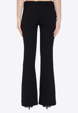 Boot-Cut Wool Pants