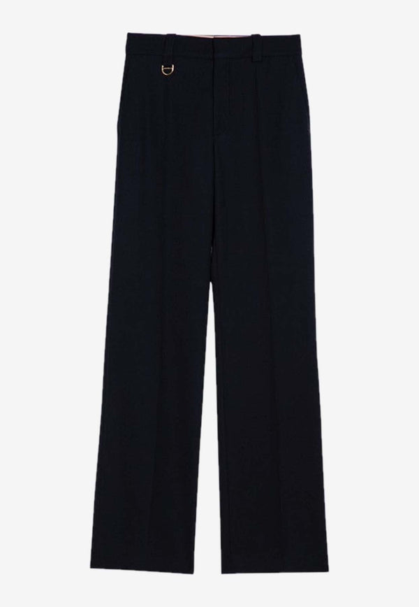 Straight-Leg Tailored Pants