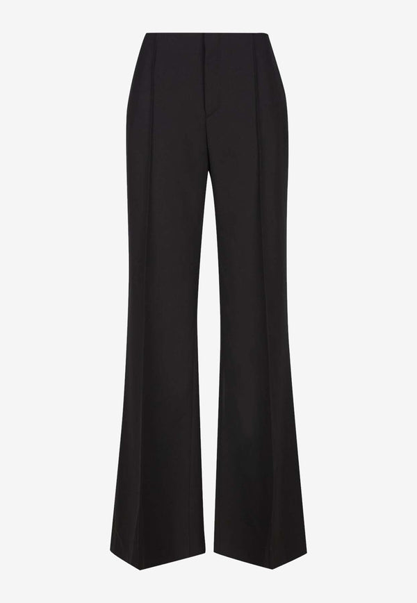 Tailored Wool Flared Pants