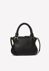 Small Marcie Top Handle Bag in Grained Leather