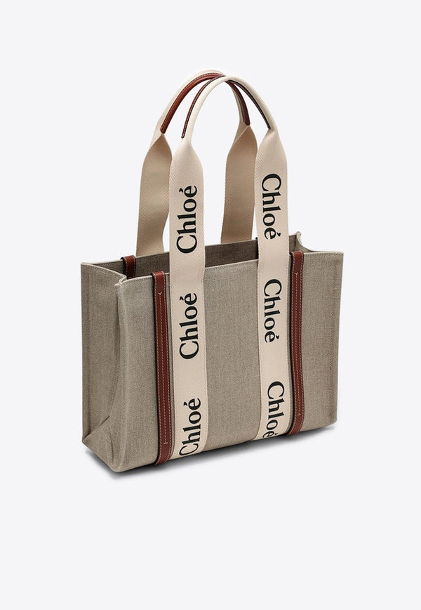 Medium Woody Logo Tote Bag