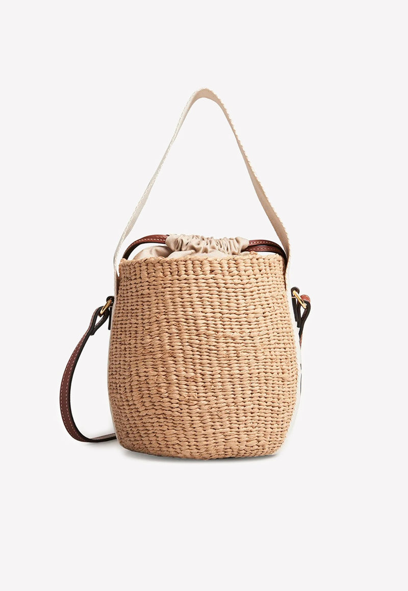 Small Woody Raffia Bucket Bag