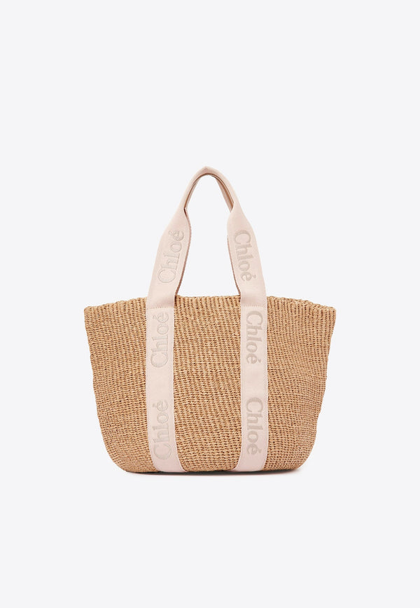 Large Woody Basket Tote Bag