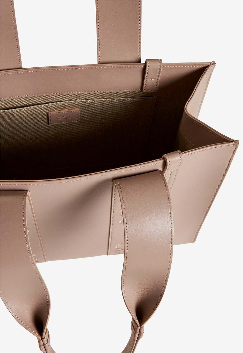 Medium Woody Tote Bag in Calf Leather