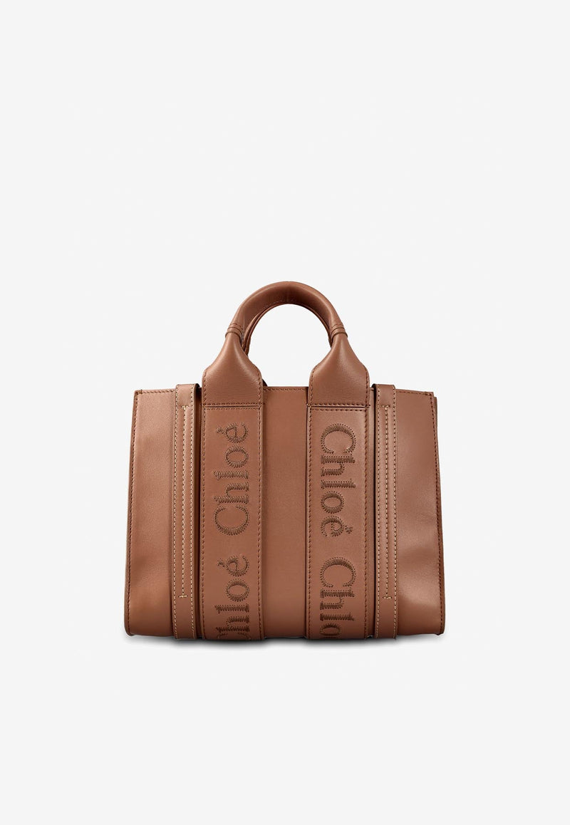 Small Woody Tote Bag in Calf Leather